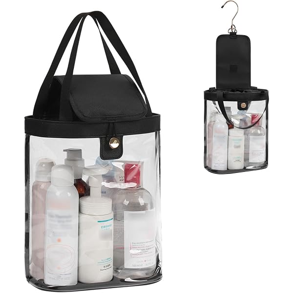 Neceser De Viaje Colgante CUBETASTIC - Bolsa De Maquillaje Impermeable Con Gancho 360°, Asa, Varios Compartimentos, Azul