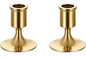 Sziqiqi Gold Candlestick Candle Holders - Decorative Candle Holders for Candlesticks Taper Candles Set of 2 for Dinning Table Fireplace Mantel Home Coffee Decorations