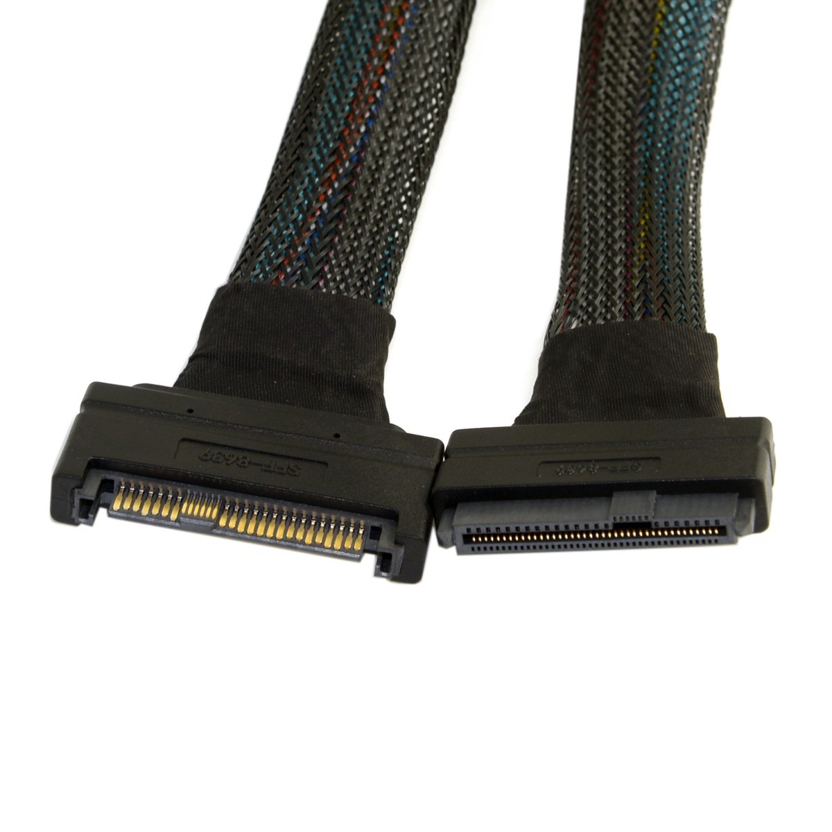 Cablecc U.2 U2 SFF-8639 NVME PCIe SSD Cable Male to Female Extension 50cm 68pin