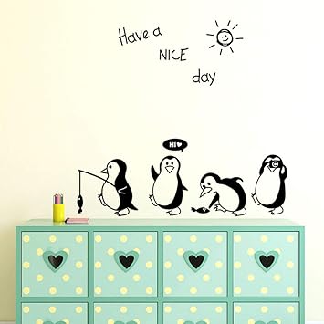 pegatina de pared 3d Have A Nice Day Etiqueta engomada linda del ...