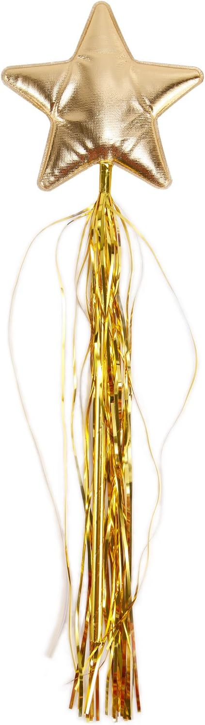 SurePromise Fairy Princess Foam Star Wand Wedding Girls Fancy Dress Magical Sceptre (Golden)