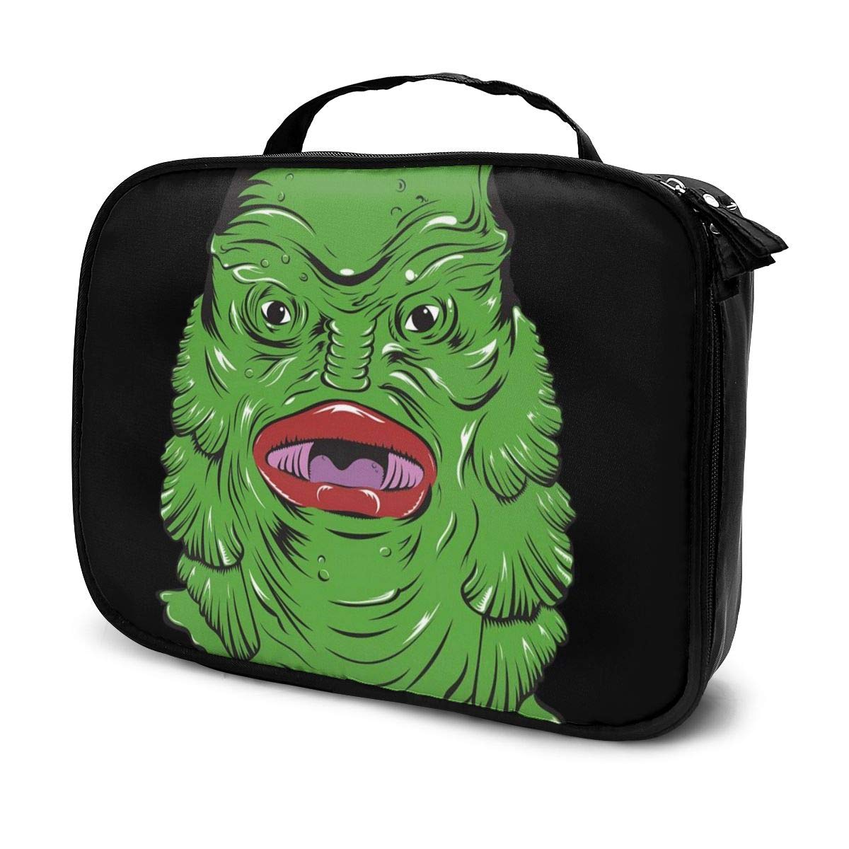 Multi-Functional Bag With Compartments Creature From The Black Lagoon Face Professional Cosmetic Pouch Travel Kit Makeup Boxes Makeup Bag