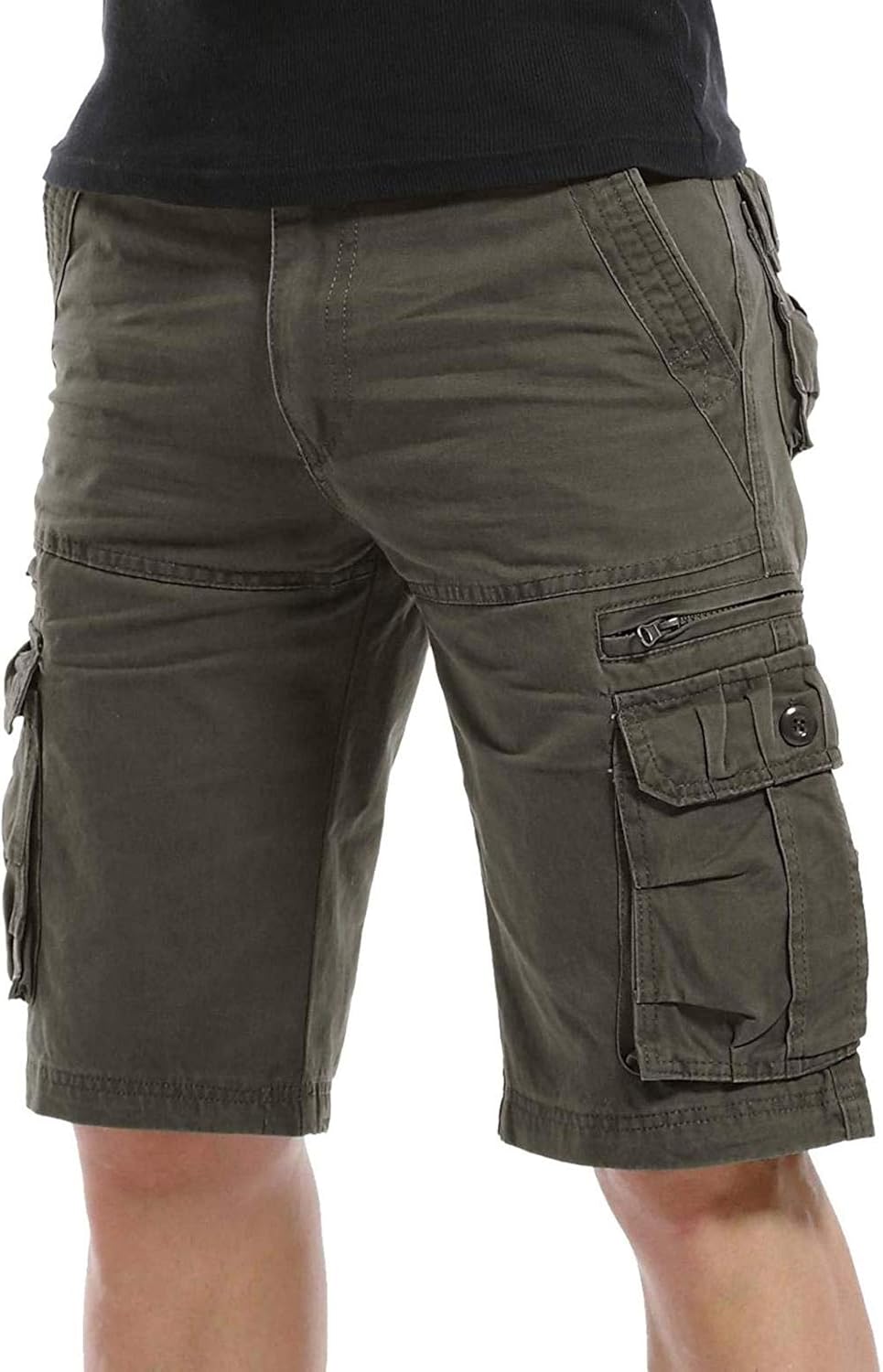 AYN Herren Cargo Shorts Leichte Sommerarbeitsshorts Multi Pocket Combat
