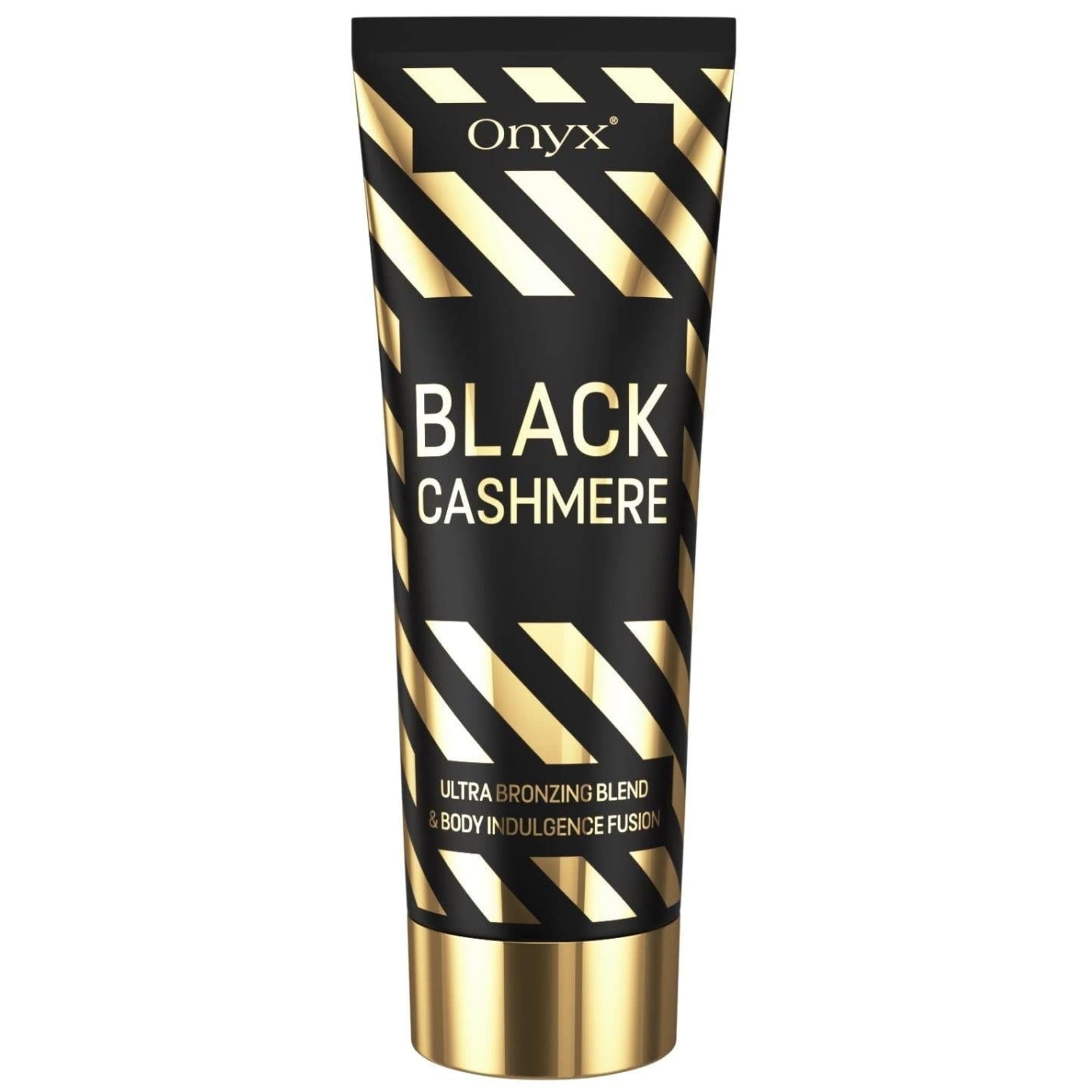 Onyx Black Cashmere Sunbed Cream | Dark Tanning Accelerator with Bronzer | Indoor & Outdoor Lotion Deep Golden Results | Ultra Smooth Finish & Long-Lasting Glow | Nourishing for Even, Streak-Free Tan