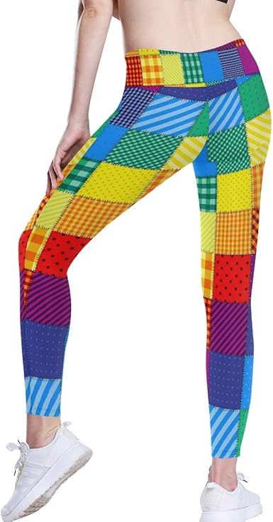 rainbow checkered pants