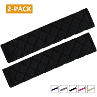 MIRKOO Car Seat Belt Cover Pad, 2-Pack Soft Car Safety Seat Belt Strap Shoulder Pad for Adults and Children, Suitable…