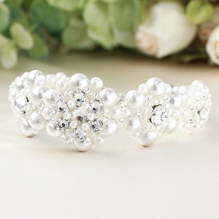 Amazon 手作りキット コットンパールフラワーのブレスレット Laciqbeads ラシクビーズ ビーズ アクセサリーキット 通販