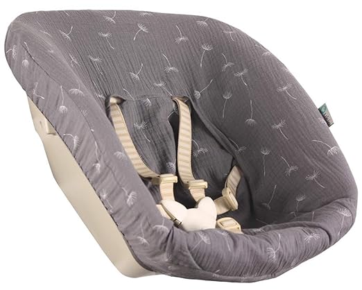 Bezug Stokke Tripp Trapp Newborn Set ? Grau Pusteblumen
