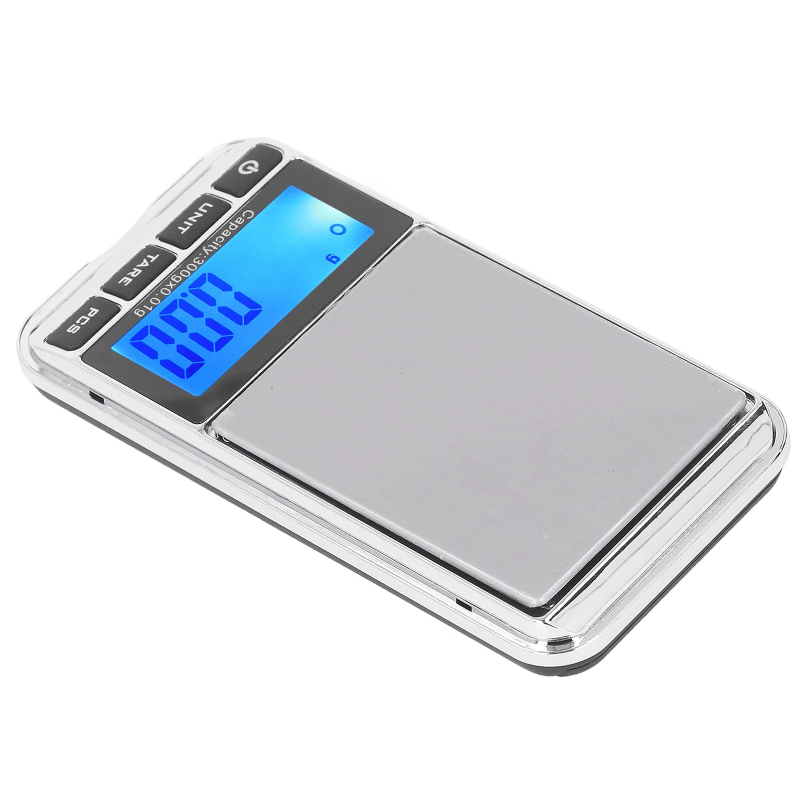 Digital Pocket Scale, Easy to Use Overload Protection, Small Jewelry Scale, Large Weighing Platform, LED Digital Display, High, Portable for Home (300g/0.01g)
