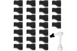 OLUTACOT 25 Pcs Coffee Syrup Pump Tip Covers Black Rubber Caps Fits for Syrup Pump Pour Dispenser Oil Liquor Bottle Reusable Syrup Pump Tip Caps Preventing Liquid from Pouring Condiments Olive Clean Preserved
