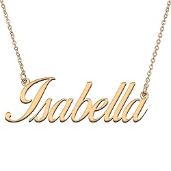HUAN XUN Customized Custom Simple Any Name Necklace