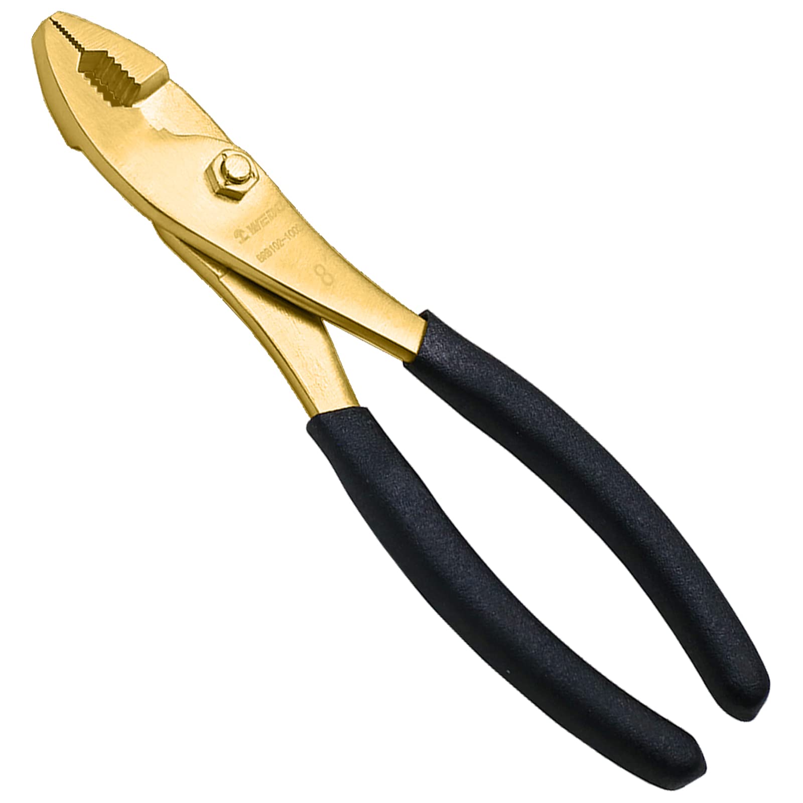 WEDO Brass Slip Joint Pliers 8"(200mm), Adjustable Pliers with Non-Slip Handle, Brass Pliers, Die-Forged, Corrosion Resistant