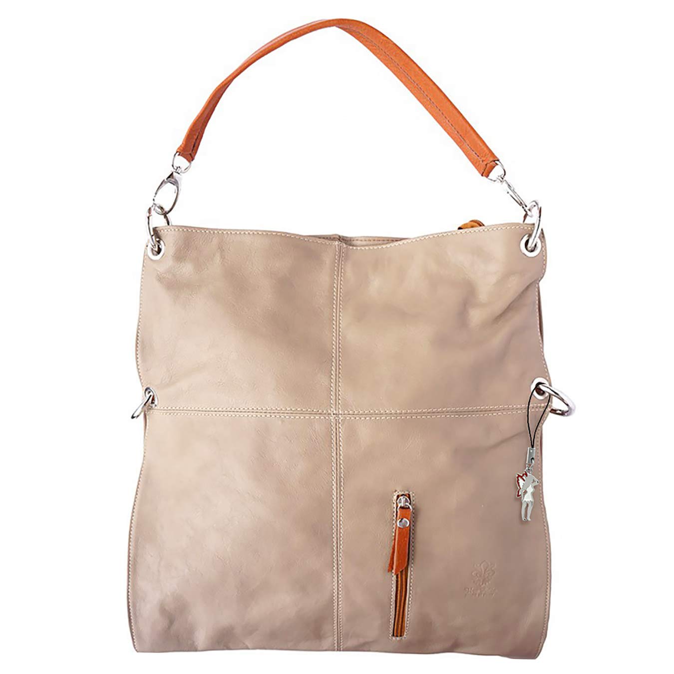 SilberDream Women's Shoulder Bag brown helltaupe, tan