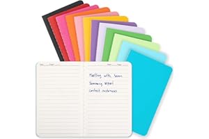 LZERKING Mini Pocket Notebooks Bulk 3.5 x 5.5 Inches 12 Pack Small Note Pads Lined Little Journals for Students Nurses Teachers, 30 Sheets/60 Pages(Colorful Cover)