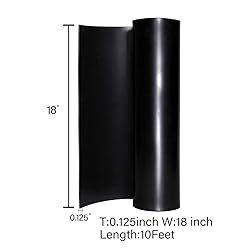 TORRAMI Neoprene Rubber Sheet Roll 1/8 (.125) Inch