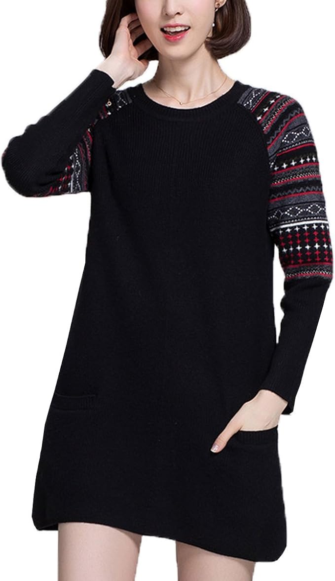 floral sweater dress