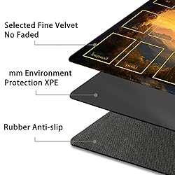 Premium Stitched MTG Playmat with Zones and
