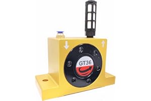 DCYNXC GT36 Pneumatic Air Turbine Vibrator G 3/8" Silent Golden Industrial Pneumatic Turbine Vibrators GT-36 Series wheel type vibrator