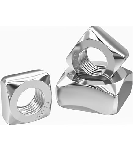 Pro Bamboo Kitchen 30-Pack Galvanized Square Nuts – 1/4-20 Carbon Steel, Rust-Resistant For Mechanical & Electronic Equipment