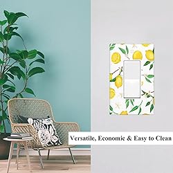 Pznen Lemon Floral Single Rocker Light Switch