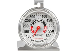 Efeng Large Dial Oven Thermometer for Gas & Electric Oven,Grill Cooking Safety Leave-in- NSF accurately Easy-to-Read Clearly 