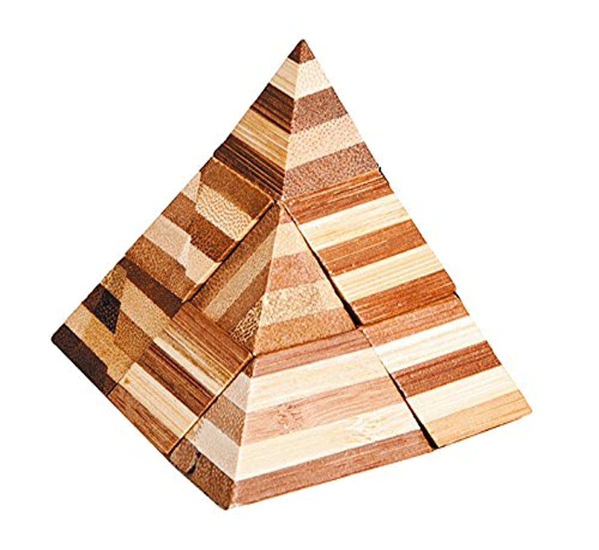 'Fridolin IQ Test Bamboo Puzzle Pyramid "