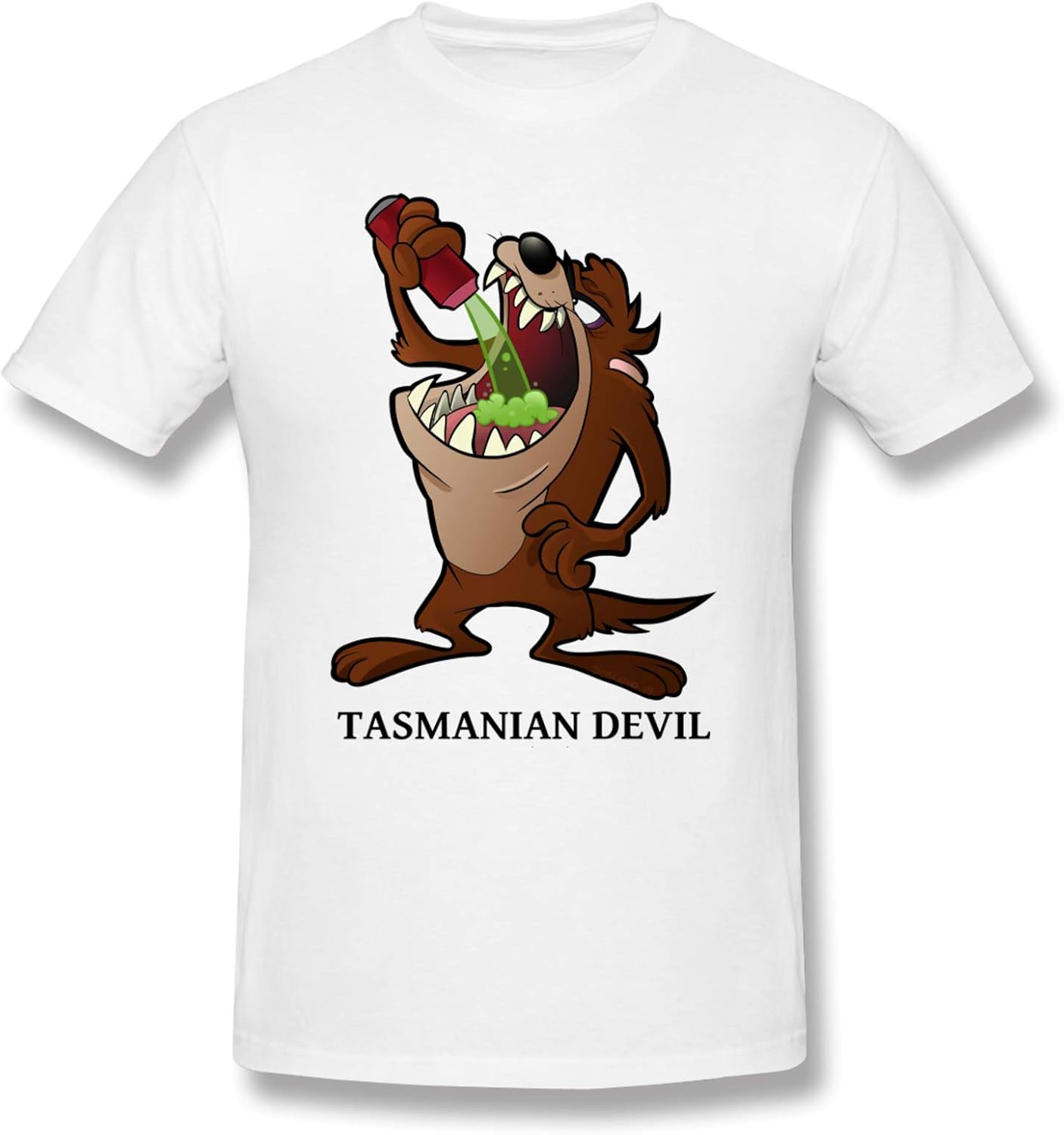 JYSDLHQ Men's Tasmanian Devil Fashion Short Sleeve Casual Slim Fit