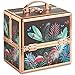 Beautify Small Jungle Professional Makeup Cosmetic Organizer Train Case 10