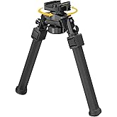 CVLIFE Rifle Bipod Tactical Bipods for Rifles Gun Rest Sturdy Portable Height Adjustable for Hunting and Shooting Black