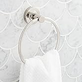 Signature Hardware 483949 Lexia 6-5/16" Wall Mounted Towel Ring - Polished Nickel