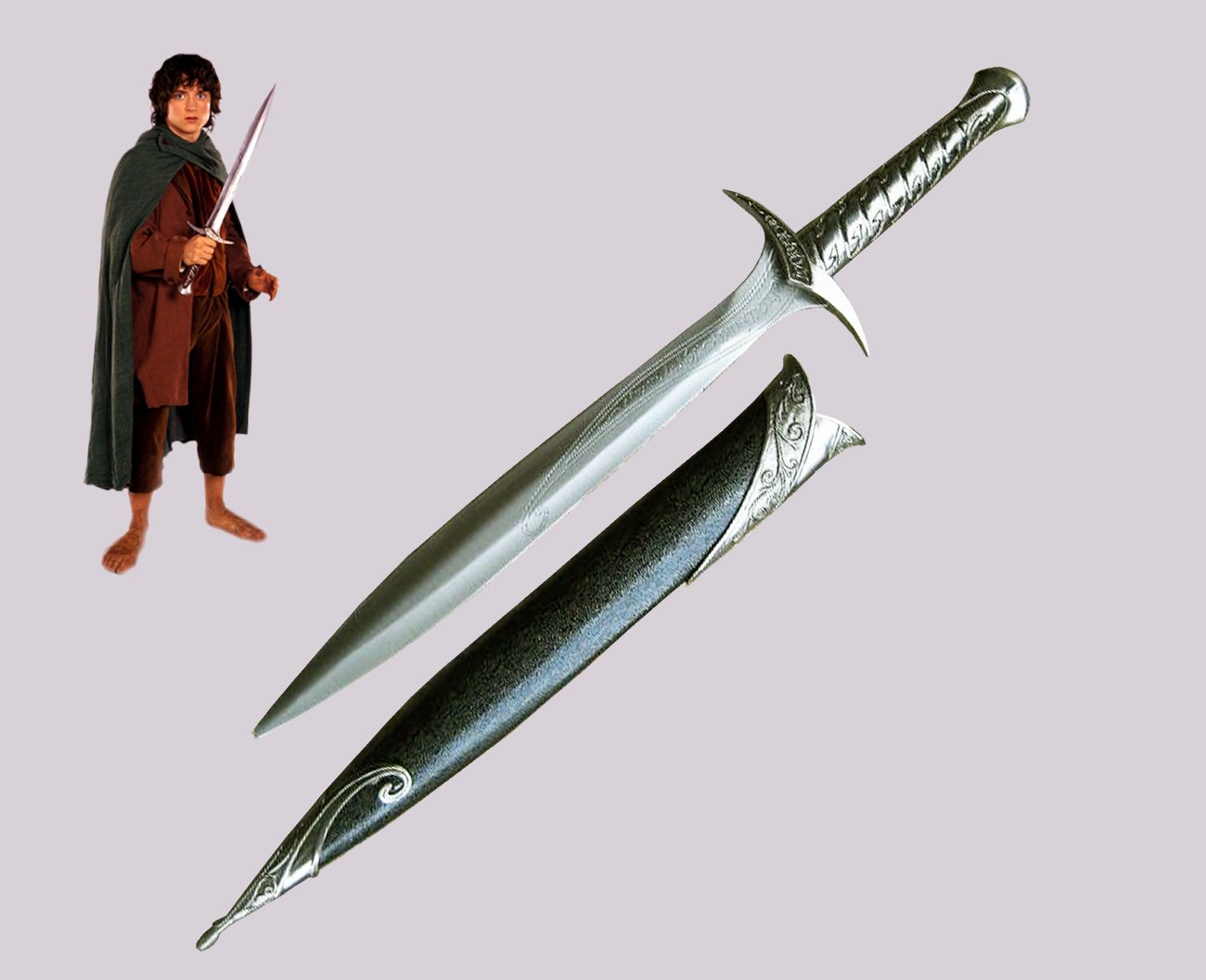 Il Nuovo Mondo Pungolo Spada Frodo Baggins Bilbo Baggins IL SIGNORE DEGLI ANELLI Armi giocattolo