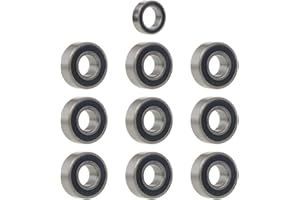 HobbyMarking 10Pcs Steel Sealed Ball Bearing Kit for 1/10 Tamiya RC Buggy Car Hornet/Grasshopper/Grasshopper II Upgrade Parts #58346