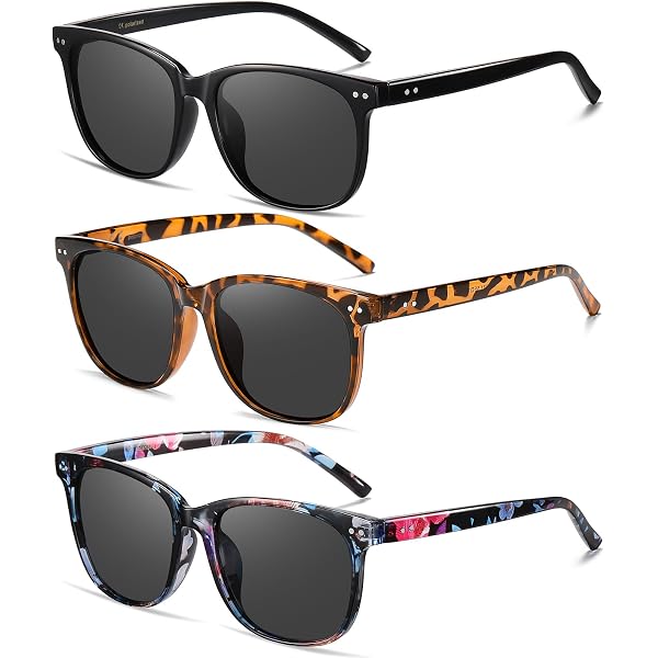 Amazon.com: Frienda 3 Pieces Women Polarized Oversized  display picture 2