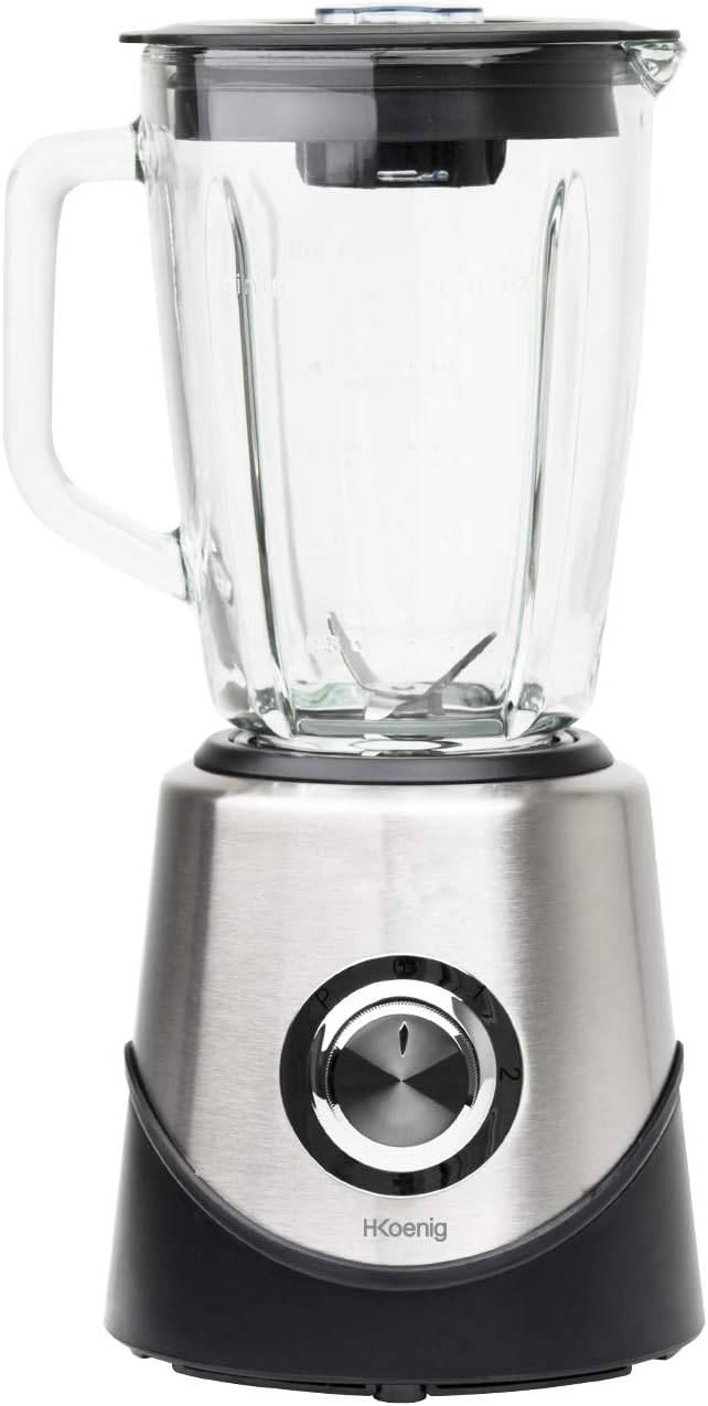 H.Koenig Blender mixer MX15 bol en Verre Multifonctionnel 1,5L Inox