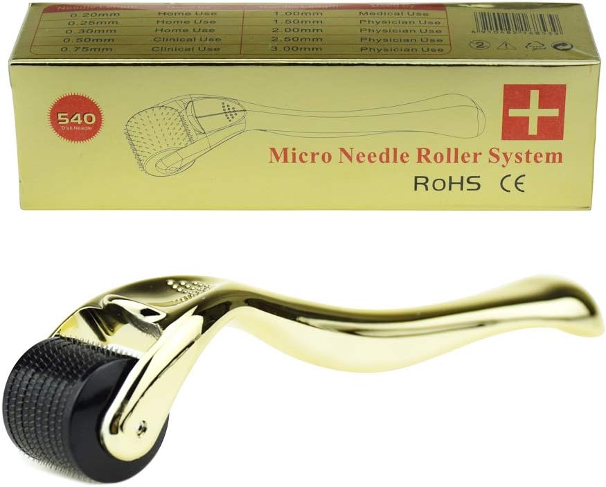 TBPHP Micro Needle Roller 1.50mm 540needles to combat wrinkles, hyperpigmentation, scars and strech marks, acne and hair loss