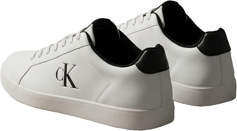 Baskets Cupsole Homme Derby avec Logo, Multicolore (Bright White/CK Black), 42 — photo 2 sur 6