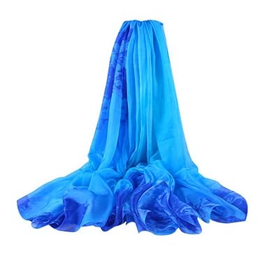 royal blue chiffon wrap