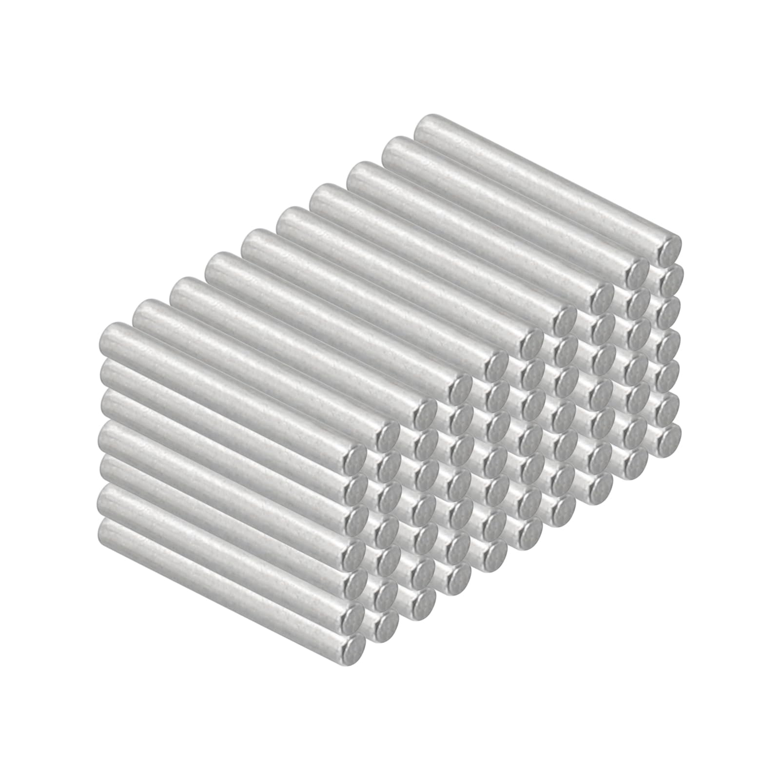 PATIKIL 304 Stainless Steel Dowel Pins 1.5 x 12 mm, 100 Pack Metal Dowel Pins Shelf Pegs Support Shelves Bunk Bed Fasten Elements Hardware for Furniture Fixing Component Position