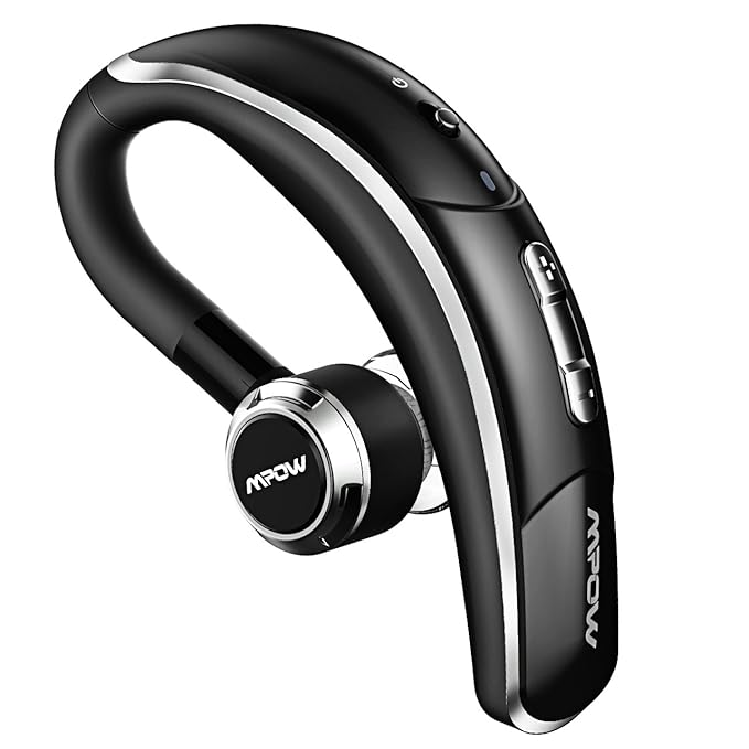 Mpow Bluetooth Headset, Wrieless Headset Auto, Stereo Sound, CVC 6.0 Freisprechen Bluetooth Headset in Ear mit Mikrofon für i