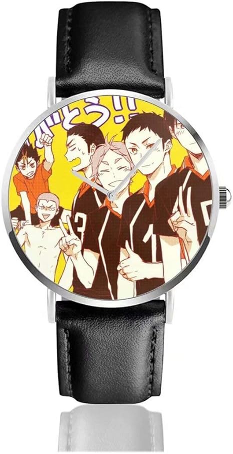 Amazon Co Jp ハイキュー 腕時計 ウォッチ レザーストラップ メンズ レディース ウォッチ 高級感 ファッション アニメプリント 多機能 時計 通勤 ビジネス クリスマスプレゼント ハイキューグッズ ホビー