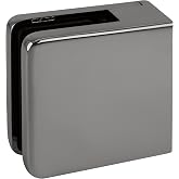 C.R. LAURENCE Z810CH CRL Chrome Z-Series Square Type Flat Base Zinc Clamp for 3/8" Glass