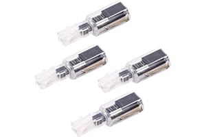 4pcs Phone Cord Detanglers for RJ9 4P4C Telephone Lines Cable Wire, 4.7x1.5cm/1.85x0.59in ABS 360° Rotating No Non Free Anti-