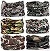 KALILY 6PCS Headband Bandana - Versatile Sports CAMO Headwear –Neck Gaiter, Headwrap, Balaclava for Camping, Cycling, Fishing