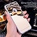 iPhone 6 Plus/6S Plus Mirror case,Spevert Thin Luxury Hybrid Glitter Bling Soft TPU Shiny with Glass Mirror Cover Case for Apple iPhone 6 Plus/6S Plus 5.5 inch (Rose Gold)