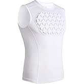 Legendfit Adult Baseball Chest Protector Padded Compression Shirt Support Softball Football Lacrosse Heart Sternum Guard