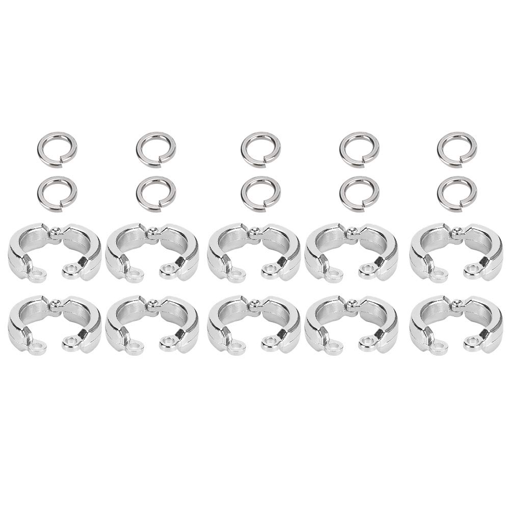 10PCS Bird Foot Rings Anti Escape Parrot Leg Ring Birds Anklet Ring Outdoor Fly Training Activity Ring Clip for Pet Training(#15)