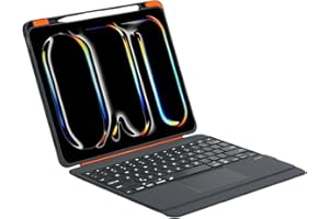 Mobee Keyboard Case for iPad Pro 13 inch M4 2024 / M5 2025, Magnetic Detachable Case with Keyboard, 360 Rotatable Kickstand, 