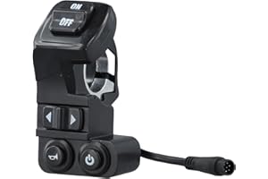 Lawnoval for Kukirin G2Pro, G2ProDB and G2Max Electric Scooter 6-Pin Waterproof Control Buttons, for Black