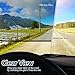 Zone Tech Car Anti-Glare Tinted Windshield Extender – Black Premium Quality Anti-Glare Sun & UV Rays Block Visor Extender