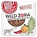 Wild Zora Meat and Veggie Bars - Chili Beef - 100% Grass Fed Beef - Healthy Jerky Paleo Snacks with Organic Veggies - Gluten Free, Soy Free, High Protein, No Added Sugar - (10-Pack)